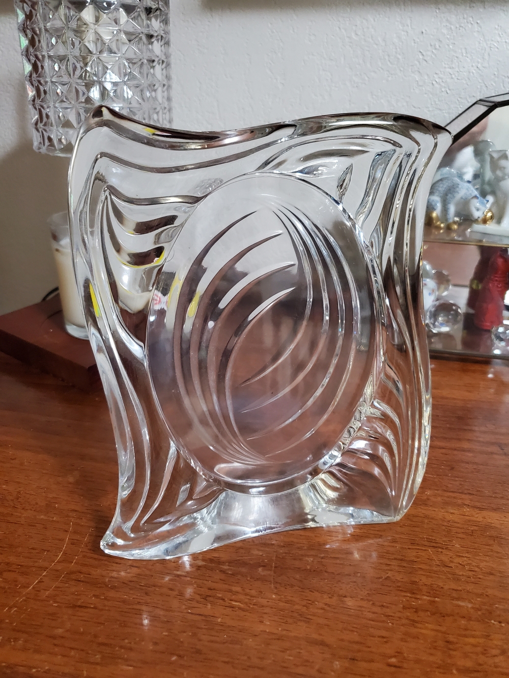 Mikasa Clear Sculpted Glass Art Picture Frame